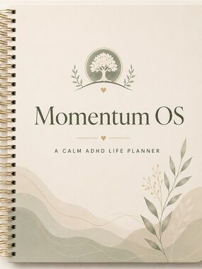 Momentum OS ADHD Planner-Calm Life System for Overwhelmed Minds-Premium  Planner